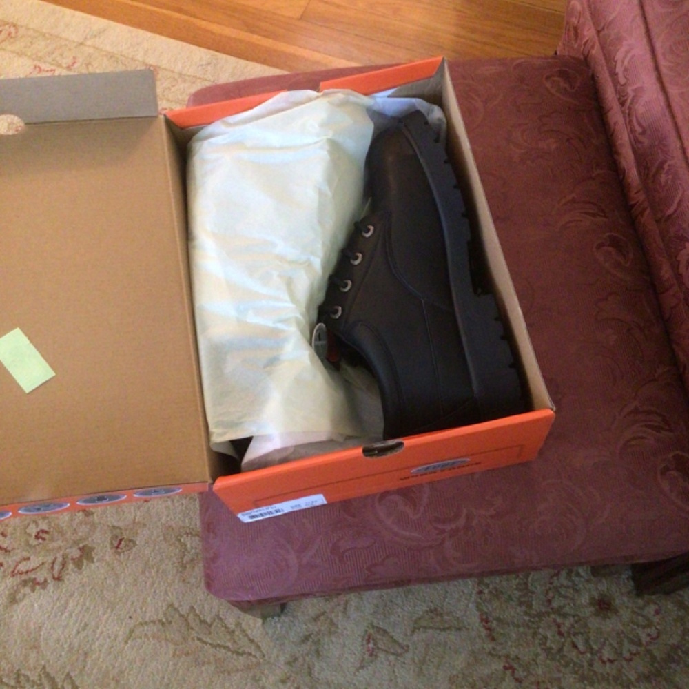 Mens Lugz Black Drifter Lo Steel Toe Boots sz 11.5 - Picture 4 of 6